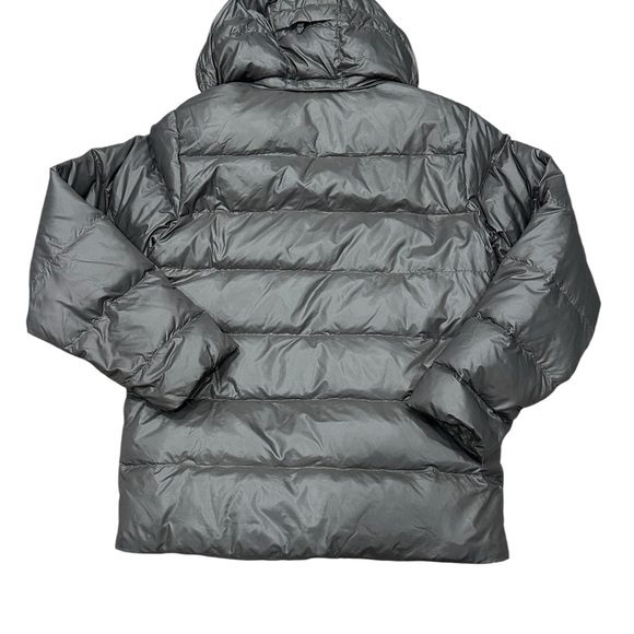 Nike Sportswear Large Puffer Jacket Coat Flannel Lined Gray Blue Down Goose - Picture 4 of 9